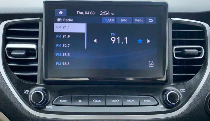 2021 Hyundai Verna SX PETROL MT, Petrol, Manual, 2,291 km, Infotainment System
