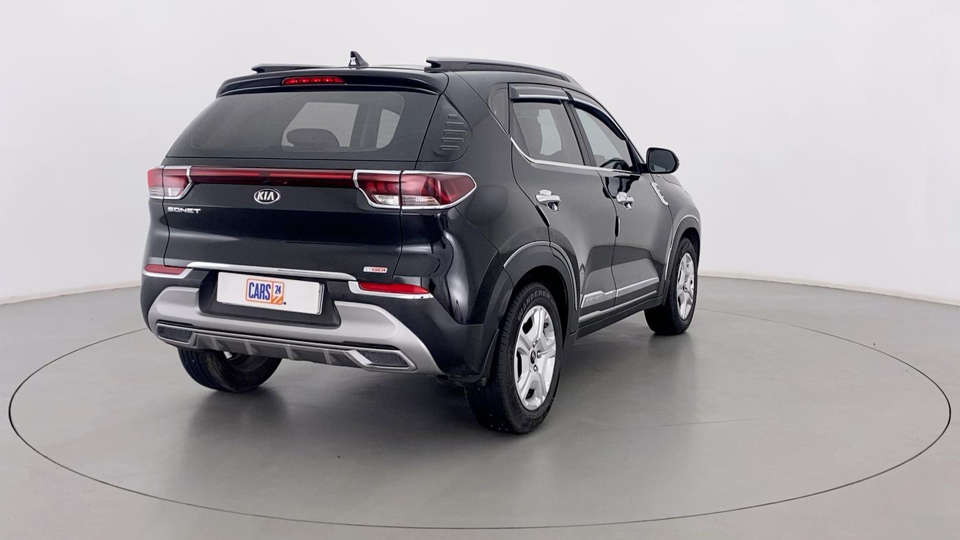 2021 KIA SONET HTX 1.0 IMT, Petrol, Manual, 12,405 km, Right Back Diagonal