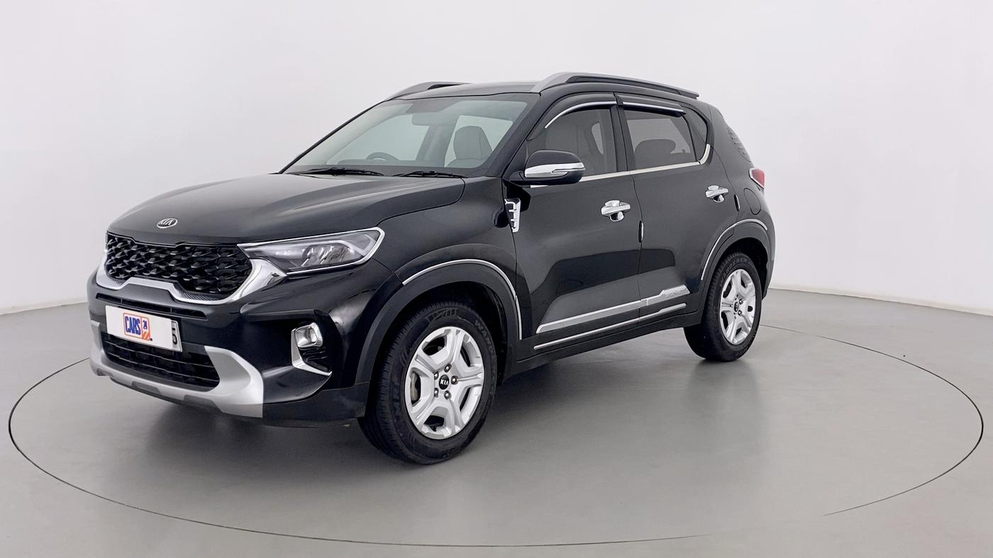 2021 KIA SONET HTX 1.0 IMT, Petrol, Manual, 12,405 km, Left Front Diagonal