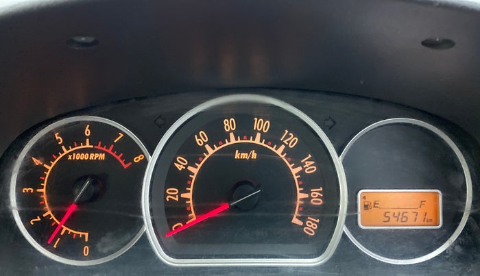 2010 Maruti Alto K10 VXI, Petrol, Manual, 54,671 km, Odometer Image