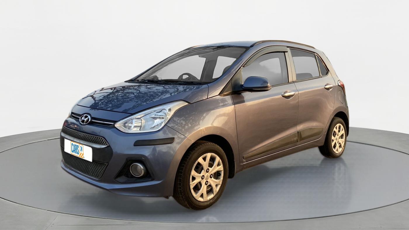 2015 Hyundai Grand i10 SPORTZ 1.2 KAPPA VTVT, Petrol, Manual, 49,430 km, Left Front Diagonal