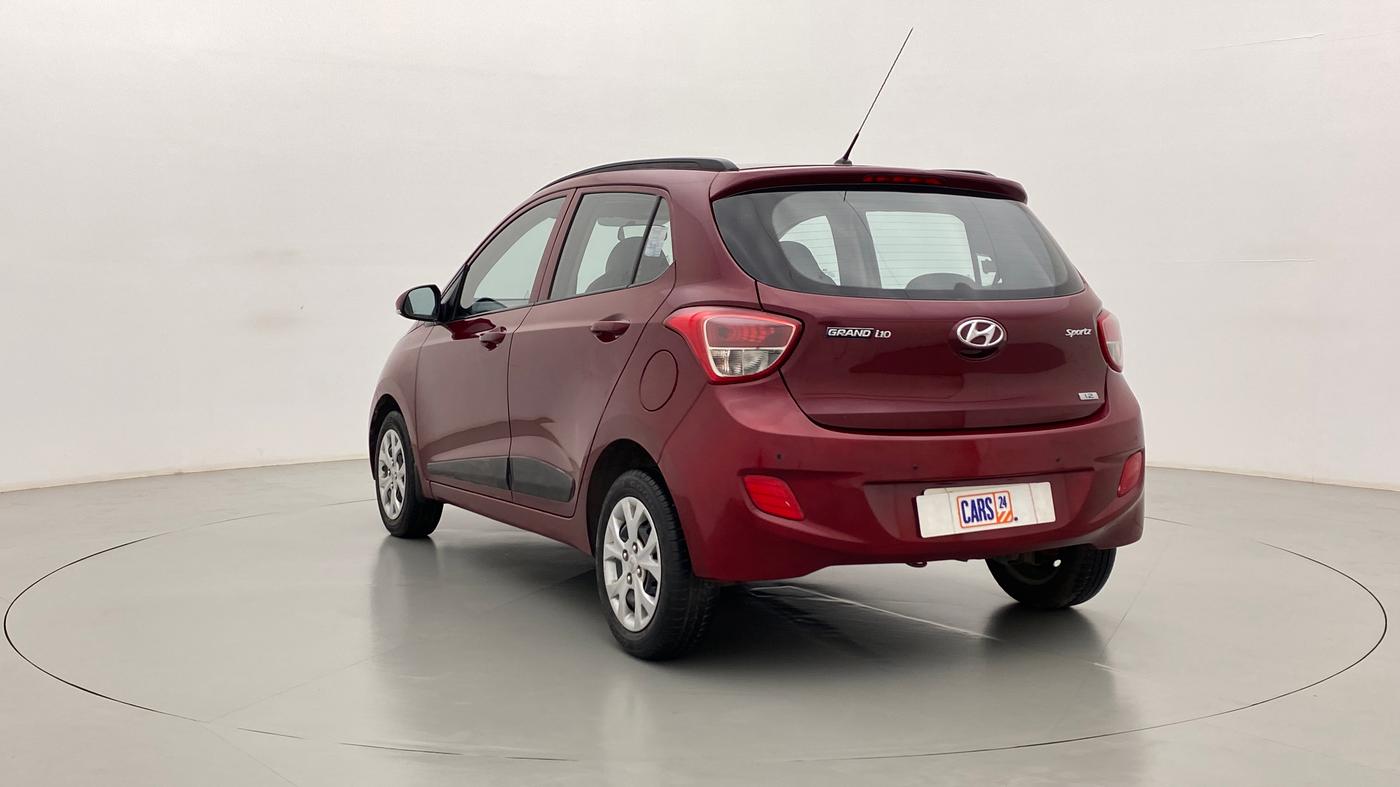 2015 Hyundai Grand i10 SPORTZ 1.2 KAPPA VTVT, Petrol, Manual, 48,483 km, Left Back Diagonal