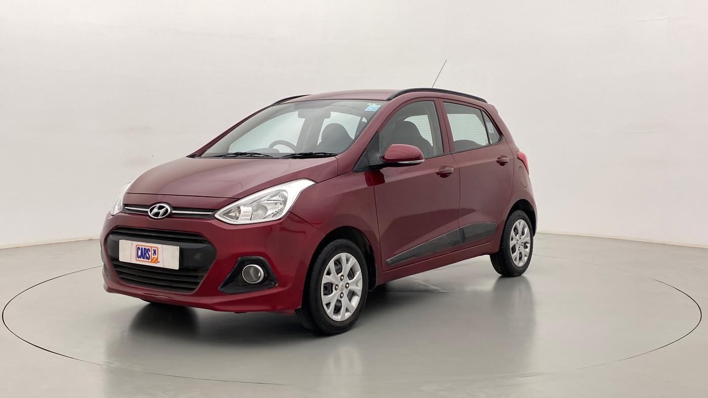 2015 Hyundai Grand i10 SPORTZ 1.2 KAPPA VTVT, Petrol, Manual, 48,483 km, Left Front Diagonal