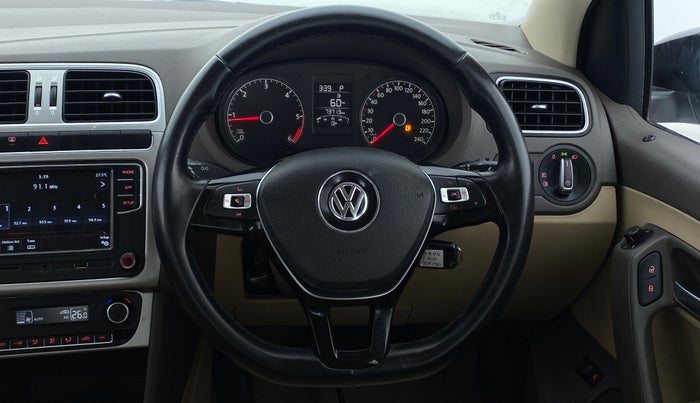 2018 Volkswagen Vento HIGHLINE PLUS TDI AT, Diesel, Automatic, 73,713 km, Steering Wheel Close Up
