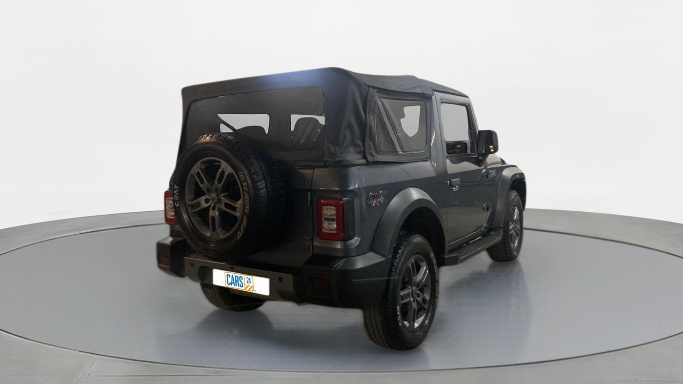 2021 Mahindra Thar LX  P 4WD AT CONVERTIBLE, Petrol, Automatic, 5,809 km, Right Back Diagonal