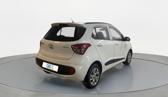 2018 Hyundai Grand i10 SPORTZ 1.2 KAPPA VTVT, Petrol, Manual, 64,434 km, Right Back Diagonal