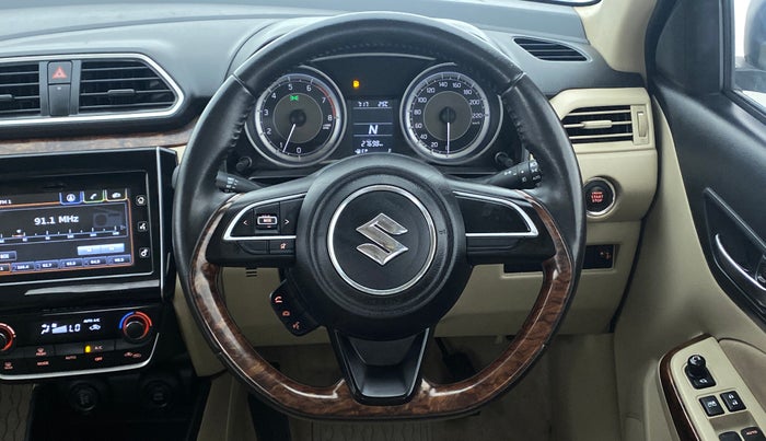 2019 Maruti Dzire ZXI Plus AMT, Petrol, Automatic, 27,698 km, Steering Wheel Close Up