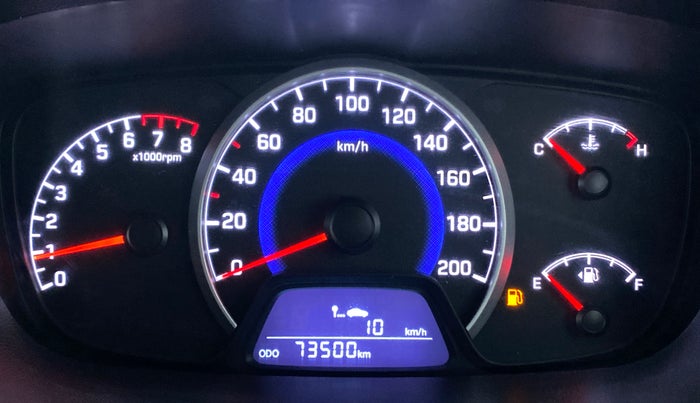 2017 Hyundai Grand i10 SPORTZ 1.2 KAPPA VTVT, Petrol, Manual, 73,586 km, Odometer Image
