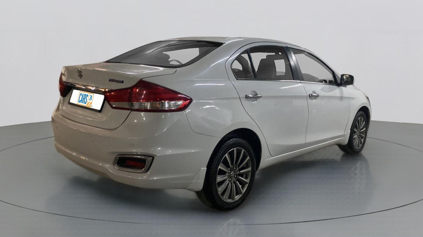 2019 Maruti Ciaz ALPHA 1.5 MT VTVT SHVS, Petrol, Manual, 18,518 km, Right Back Diagonal