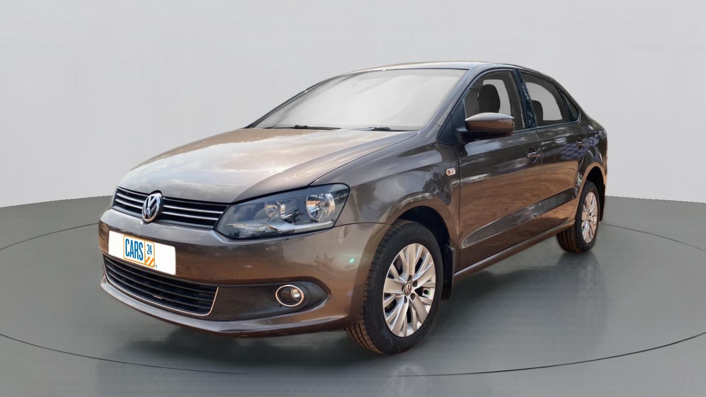 2014 Volkswagen Vento HIGHLINE 1.2 TSI AT, Petrol, Automatic, 88,675 km, Left Front Diagonal