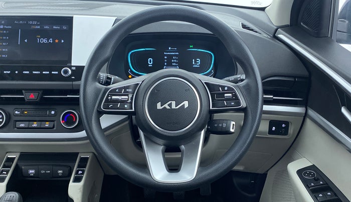 2022 KIA CARENS PRESTIGE 1.4G MT 7STR, Petrol, Manual, 1,931 km, Steering Wheel Close Up