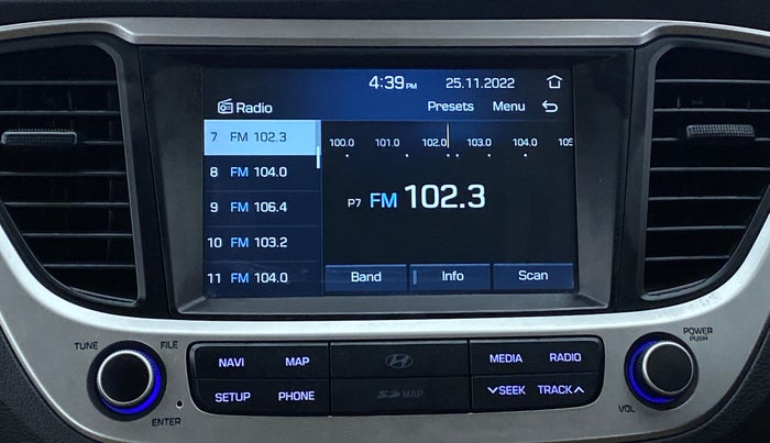 2018 Hyundai Verna 1.6 SX VTVT, Petrol, Manual, 49,112 km, Infotainment System