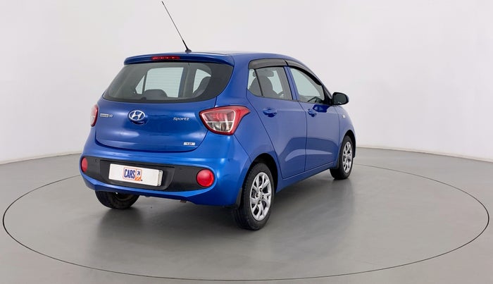 2017 Hyundai Grand i10 SPORTZ 1.2 KAPPA VTVT, Petrol, Manual, 40,558 km, Right Back Diagonal
