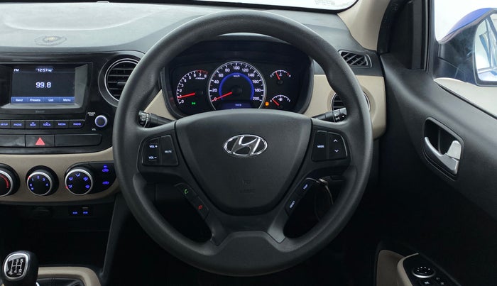 2017 Hyundai Grand i10 SPORTZ 1.2 KAPPA VTVT, Petrol, Manual, 40,558 km, Steering Wheel Close Up