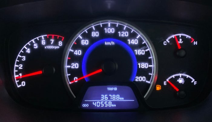 2017 Hyundai Grand i10 SPORTZ 1.2 KAPPA VTVT, Petrol, Manual, 40,558 km, Odometer Image