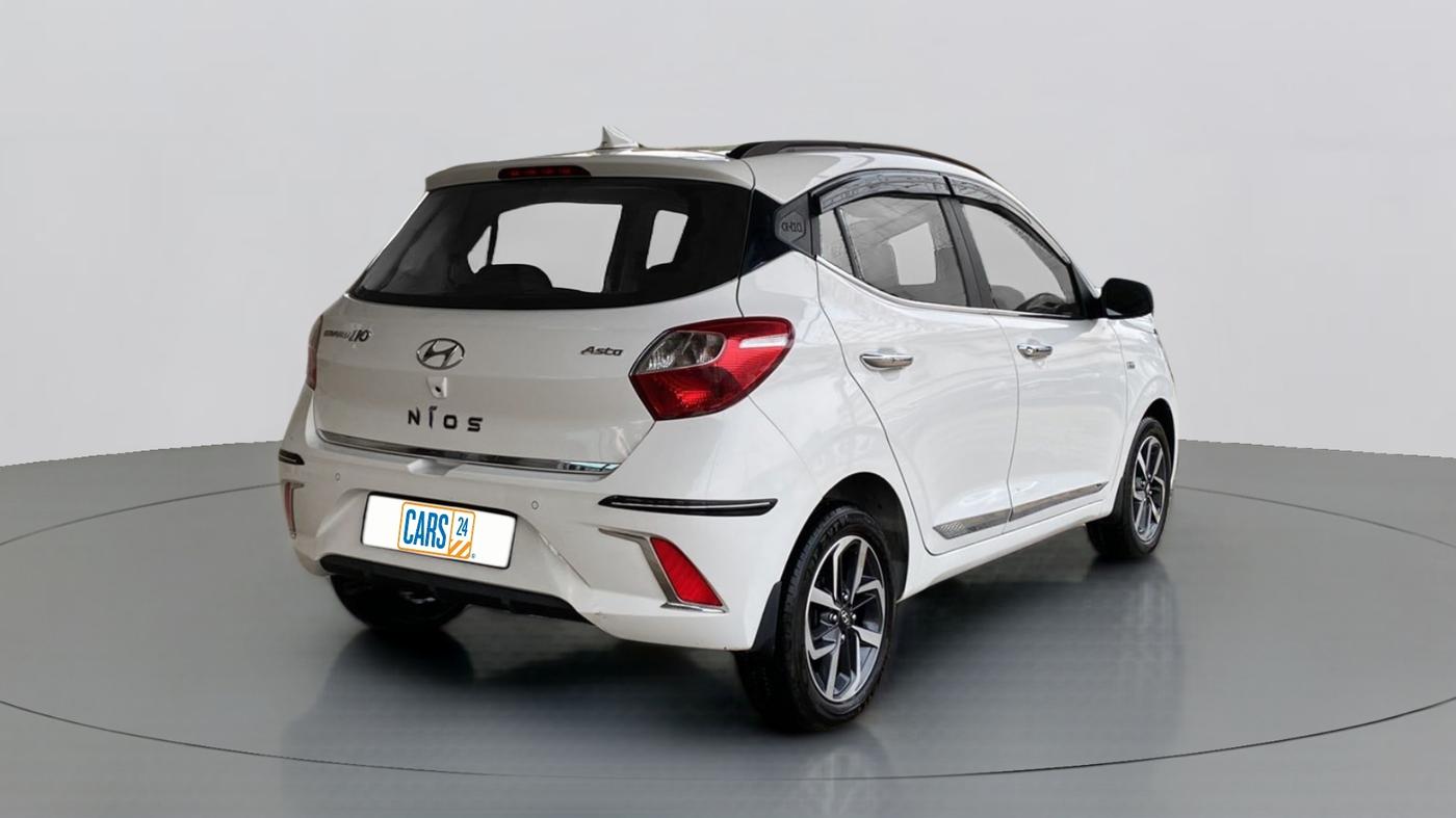 2021 Hyundai GRAND I10 NIOS ASTA PETROL AMT, Petrol, Automatic, 4,662 km, Right Back Diagonal