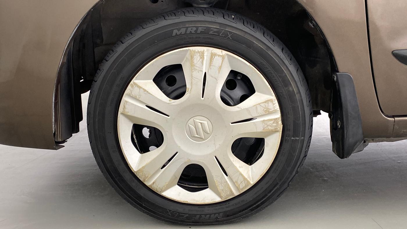 2015 Maruti Wagon R 1.0 VXI, Petrol, Manual, 74,082 km, Left Front Wheel