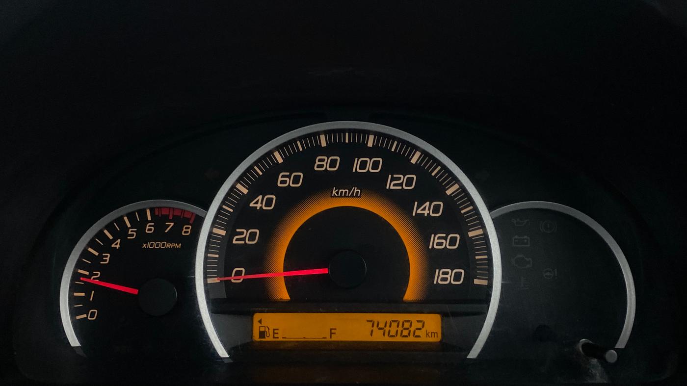 2015 Maruti Wagon R 1.0 VXI, Petrol, Manual, 74,082 km, Odometer Image