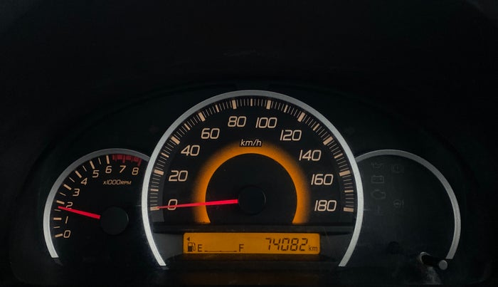 2015 Maruti Wagon R 1.0 VXI, Petrol, Manual, 74,082 km, Odometer Image