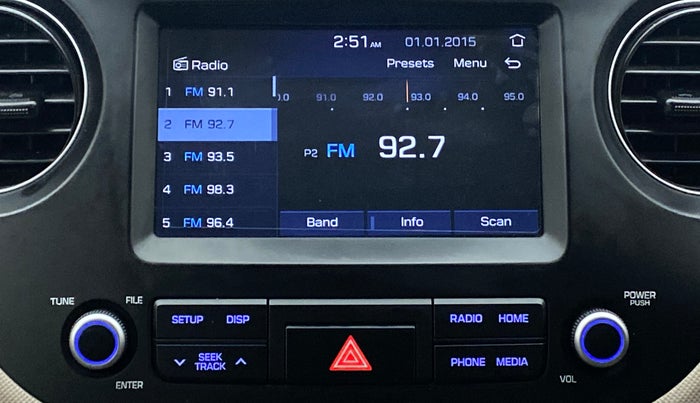 2017 Hyundai Grand i10 SPORTZ (O) 1.2 AT VTVT, Petrol, Automatic, 9,962 km, Infotainment System