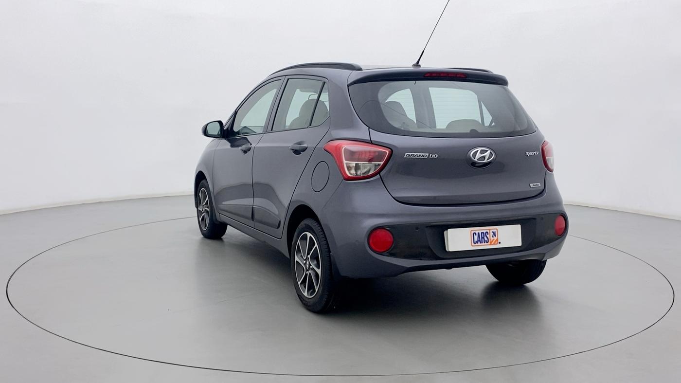 2017 Hyundai Grand i10 SPORTZ (O) 1.2 AT VTVT, Petrol, Automatic, 9,962 km, Left Back Diagonal