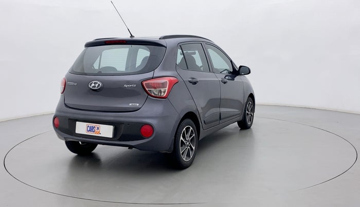 2017 Hyundai Grand i10 SPORTZ (O) 1.2 AT VTVT, Petrol, Automatic, 37,559 km, Right Back Diagonal