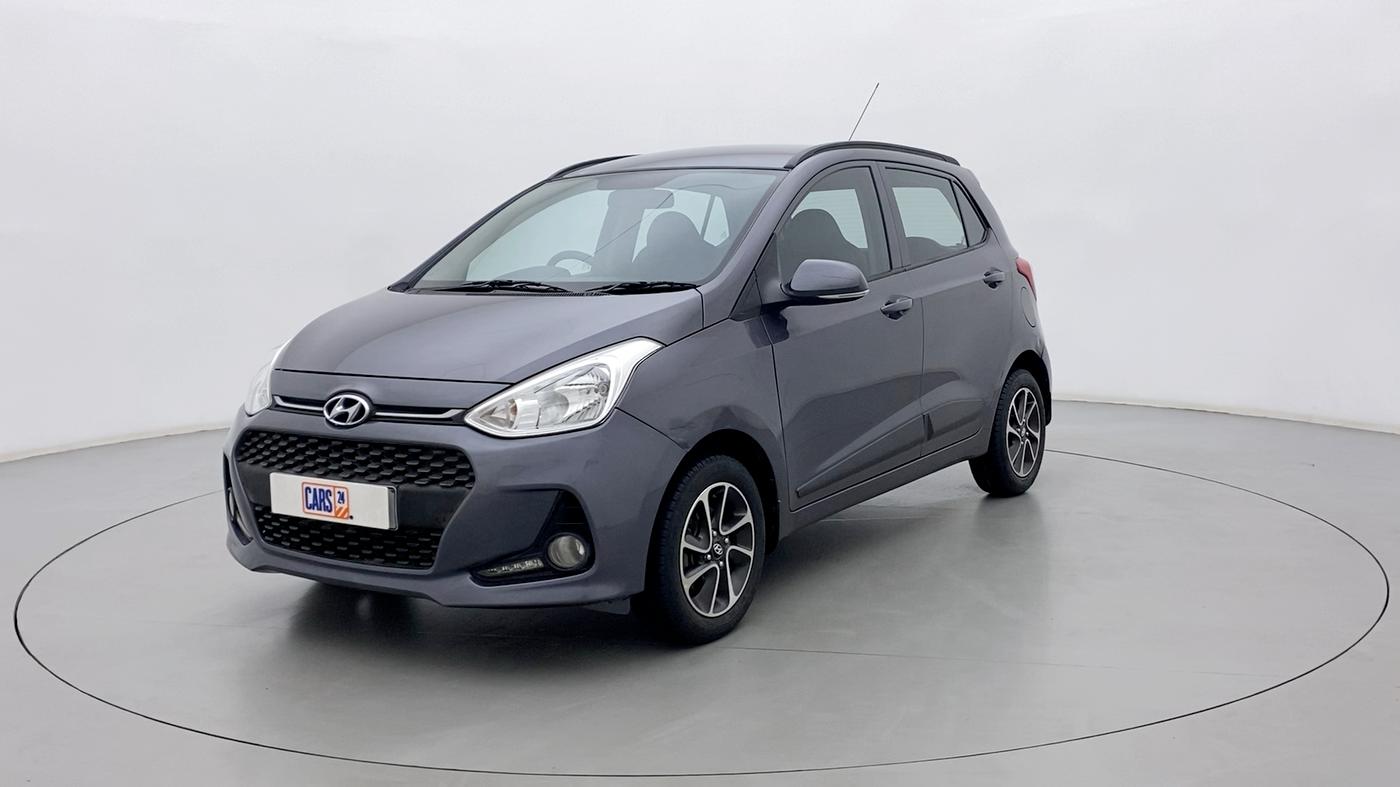 2017 Hyundai Grand i10 SPORTZ (O) 1.2 AT VTVT, Petrol, Automatic, 37,559 km, Left Front Diagonal