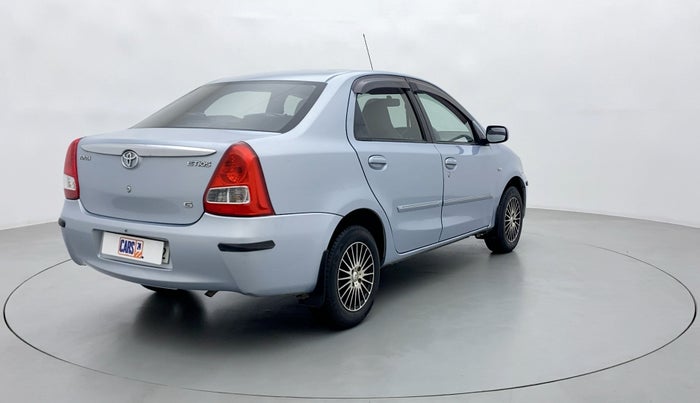 2011 Toyota Etios G, Petrol, Manual, 80,468 km, Right Back Diagonal