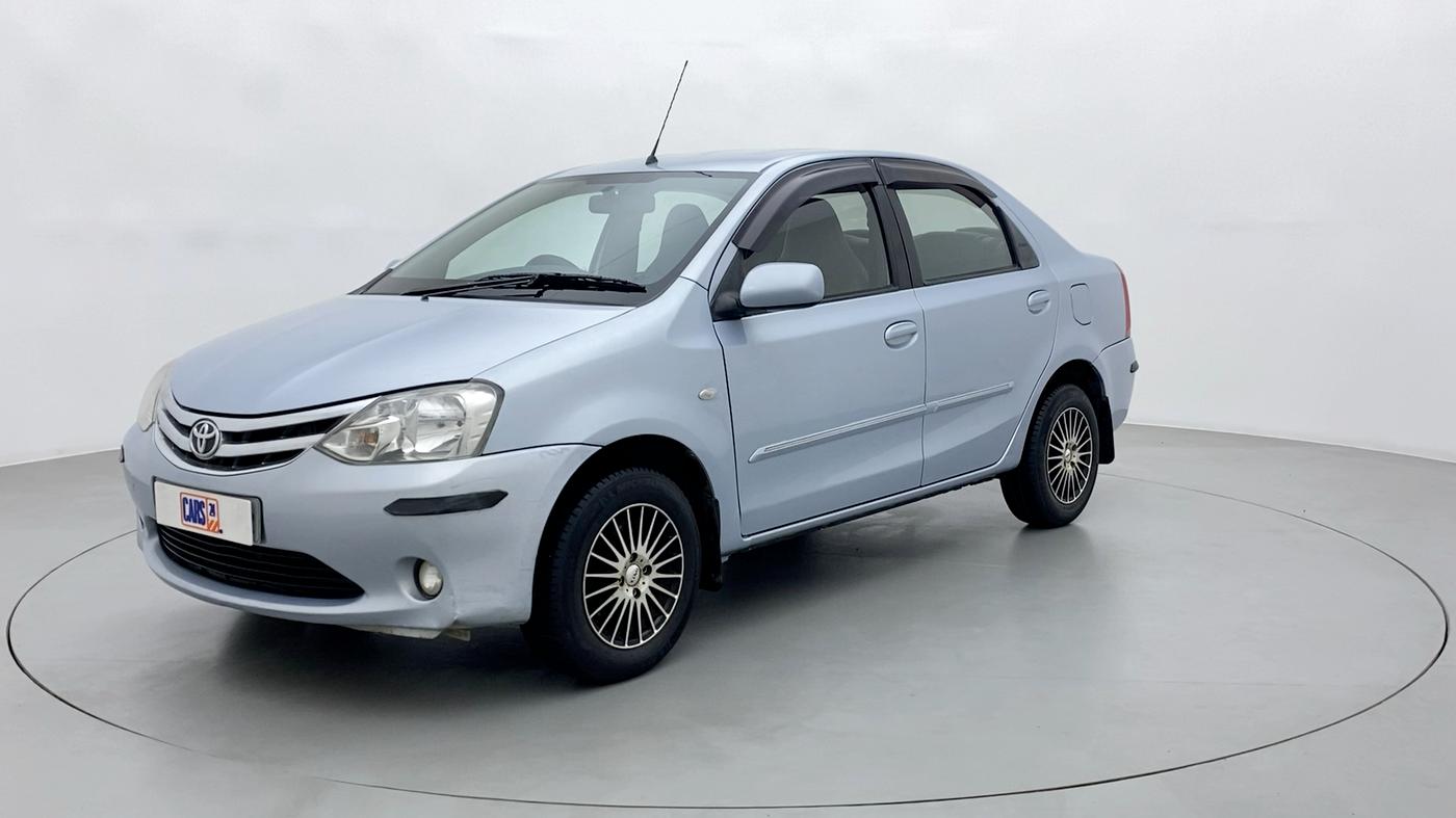 2011 Toyota Etios G, Petrol, Manual, 80,468 km, Left Front Diagonal