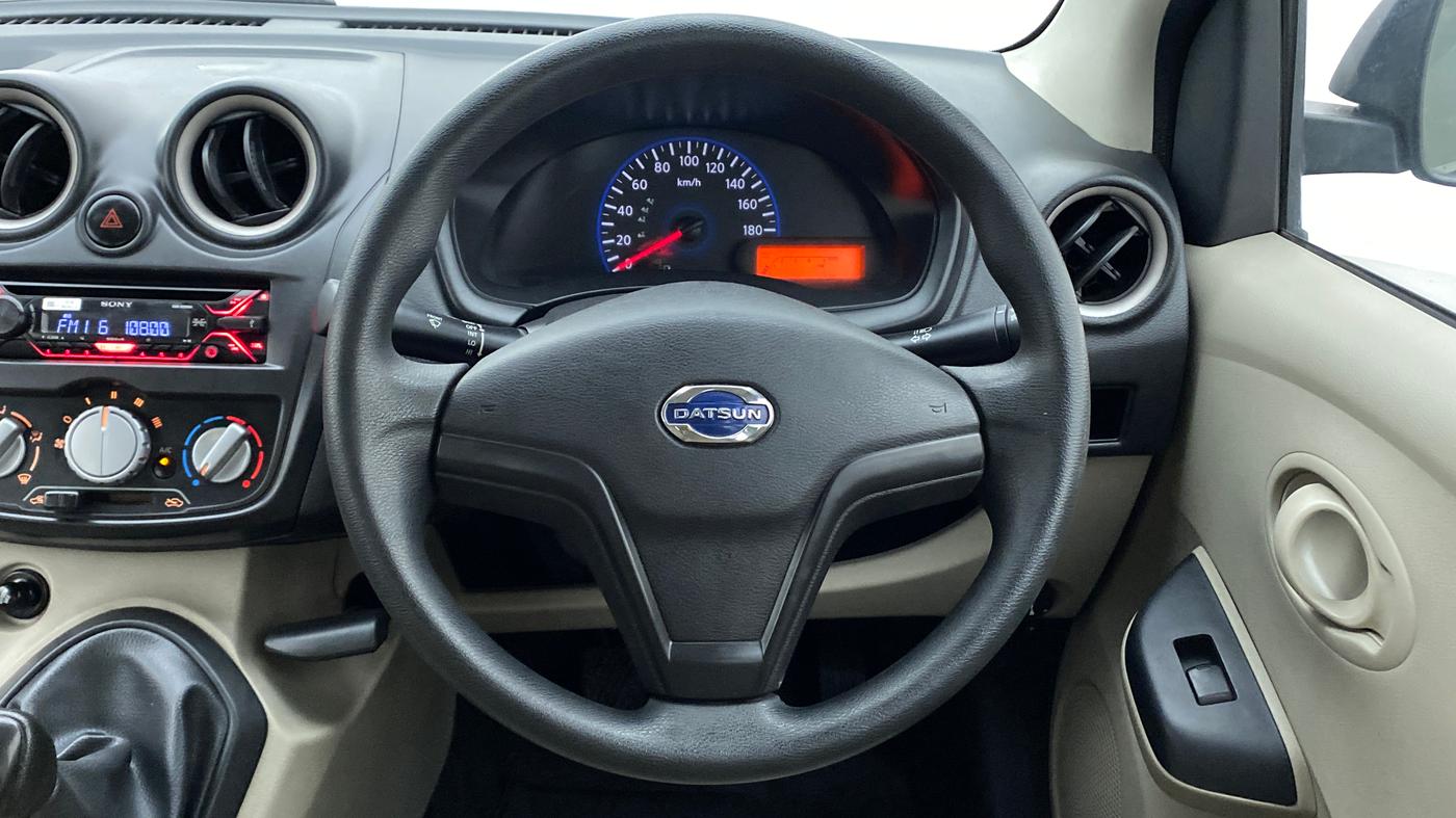 2017 Datsun Go T, Petrol, Manual, 21,939 km, Steering Wheel Close Up