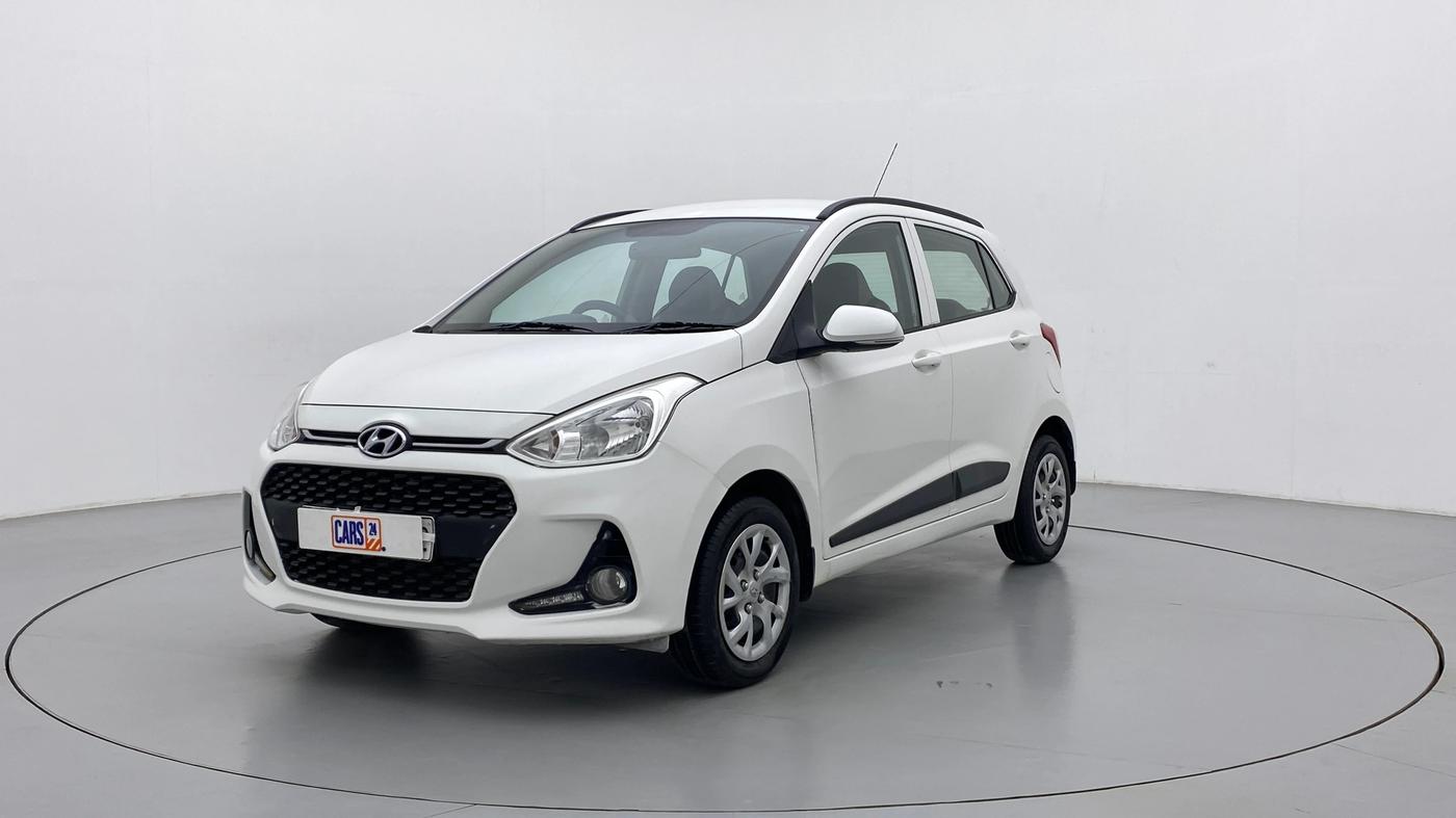 2017 Hyundai Grand i10 Sportz(O) 1.2 MT, Petrol, Manual, 35,500 km, Left Front Diagonal