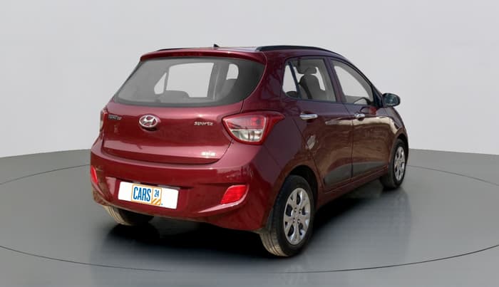 2013 Hyundai Grand i10 SPORTZ 1.2 KAPPA VTVT, Petrol, Manual, 31,833 km, Right Back Diagonal