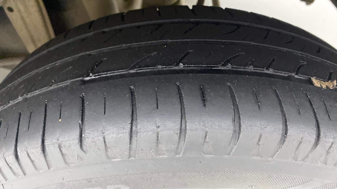 2010 Maruti Alto K10 VXI P, Petrol, Manual, 77,800 km, Left Rear Tyre Tread