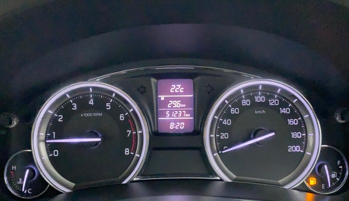 2016 Maruti Ciaz VXI, Petrol, Manual, 51,279 km, Odometer Image
