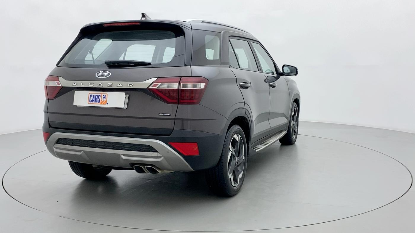 2021 Hyundai ALCAZAR 1.5 SIGNATURE (O) AT 6STR, Diesel, Automatic, 24,395 km, Right Back Diagonal
