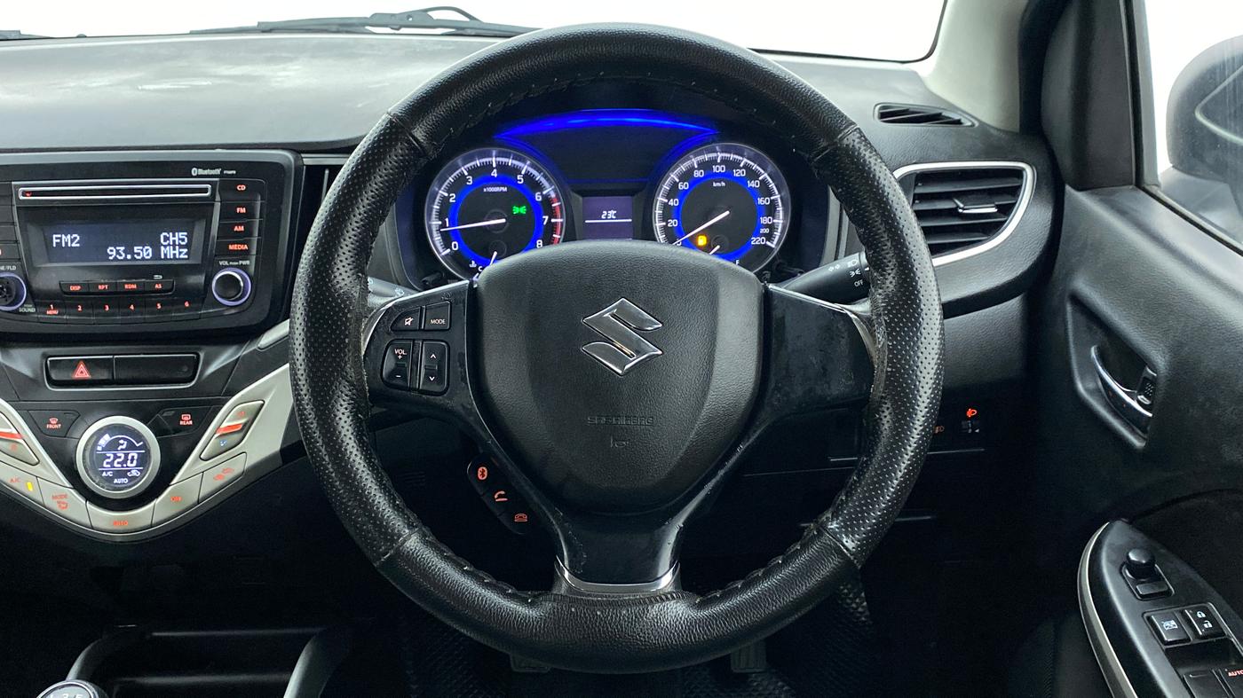 2016 Maruti Baleno DELTA PETROL 1.2, Petrol, Manual, 76,835 km, Steering Wheel Close Up