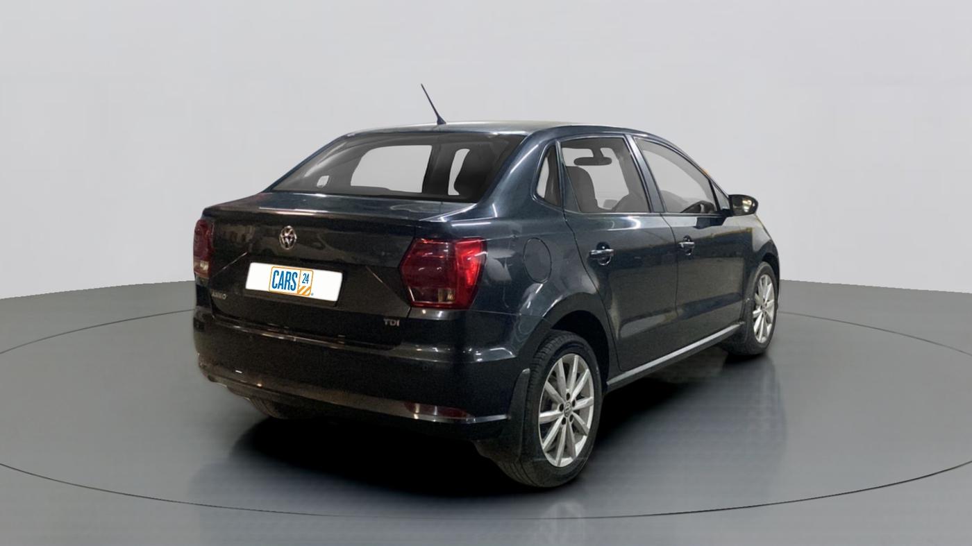 2017 Volkswagen Ameo HIGHLINE PLUS DSG 1.5, Diesel, Automatic, 95,987 km, Right Back Diagonal