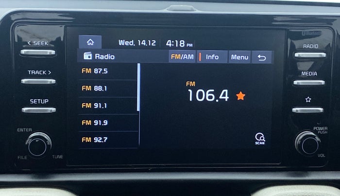 2020 KIA SONET HTX 1.0 IMT, Petrol, Manual, 35,153 km, Infotainment System