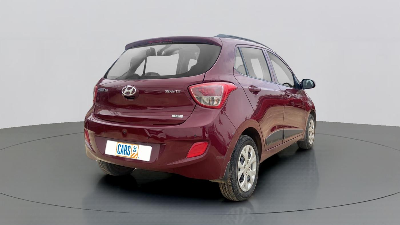 2015 Hyundai Grand i10 SPORTZ 1.2 KAPPA VTVT, Petrol, Manual, 17,456 km, Right Back Diagonal