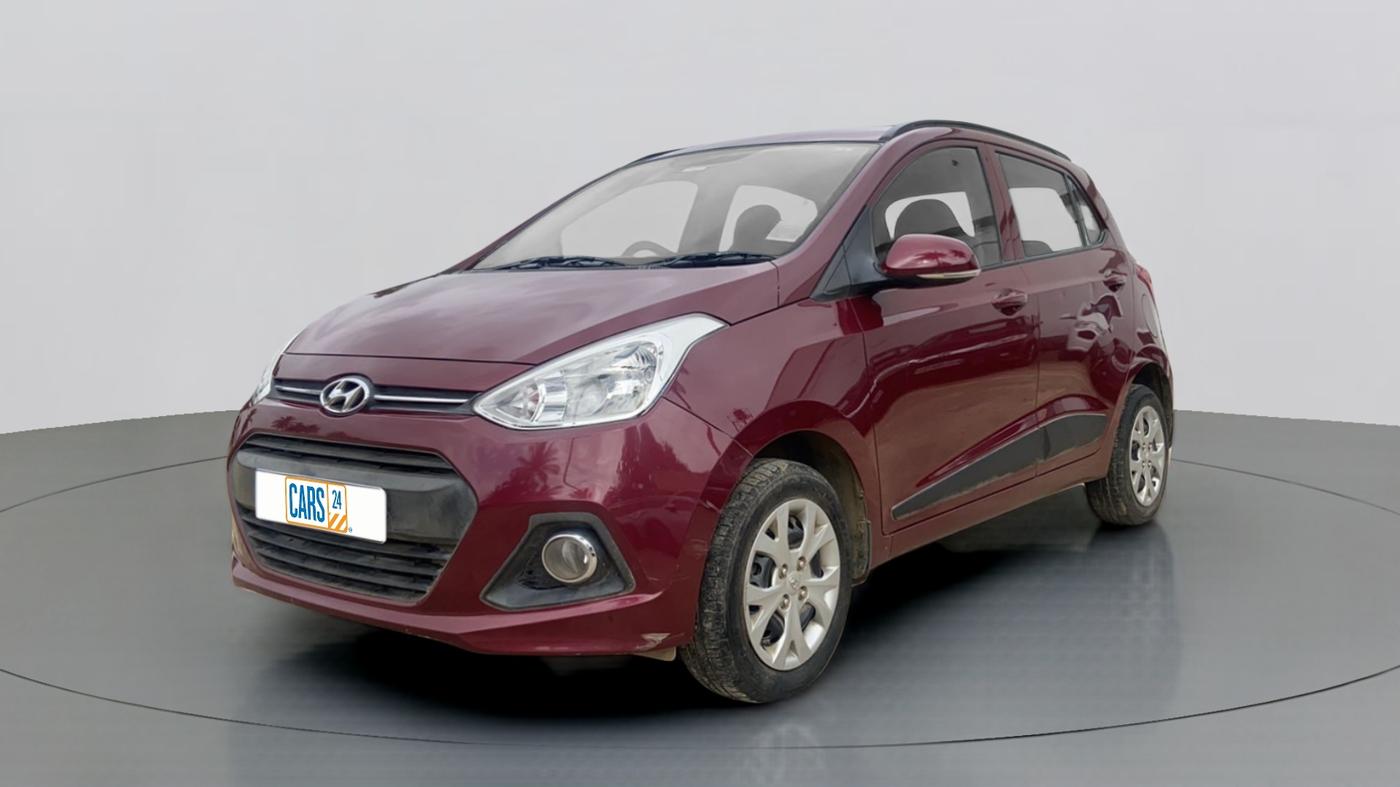 2015 Hyundai Grand i10 SPORTZ 1.2 KAPPA VTVT, Petrol, Manual, 17,456 km, Left Front Diagonal