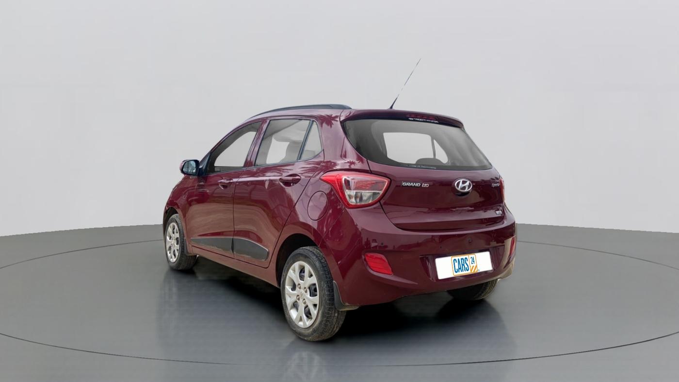 2015 Hyundai Grand i10 SPORTZ 1.2 KAPPA VTVT, Petrol, Manual, 17,456 km, Left Back Diagonal