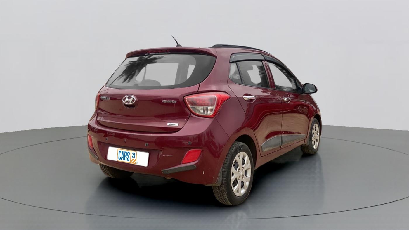 2014 Hyundai Grand i10 SPORTZ AT 1.2 KAPPA VTVT, Petrol, Automatic, 60,199 km, Right Back Diagonal