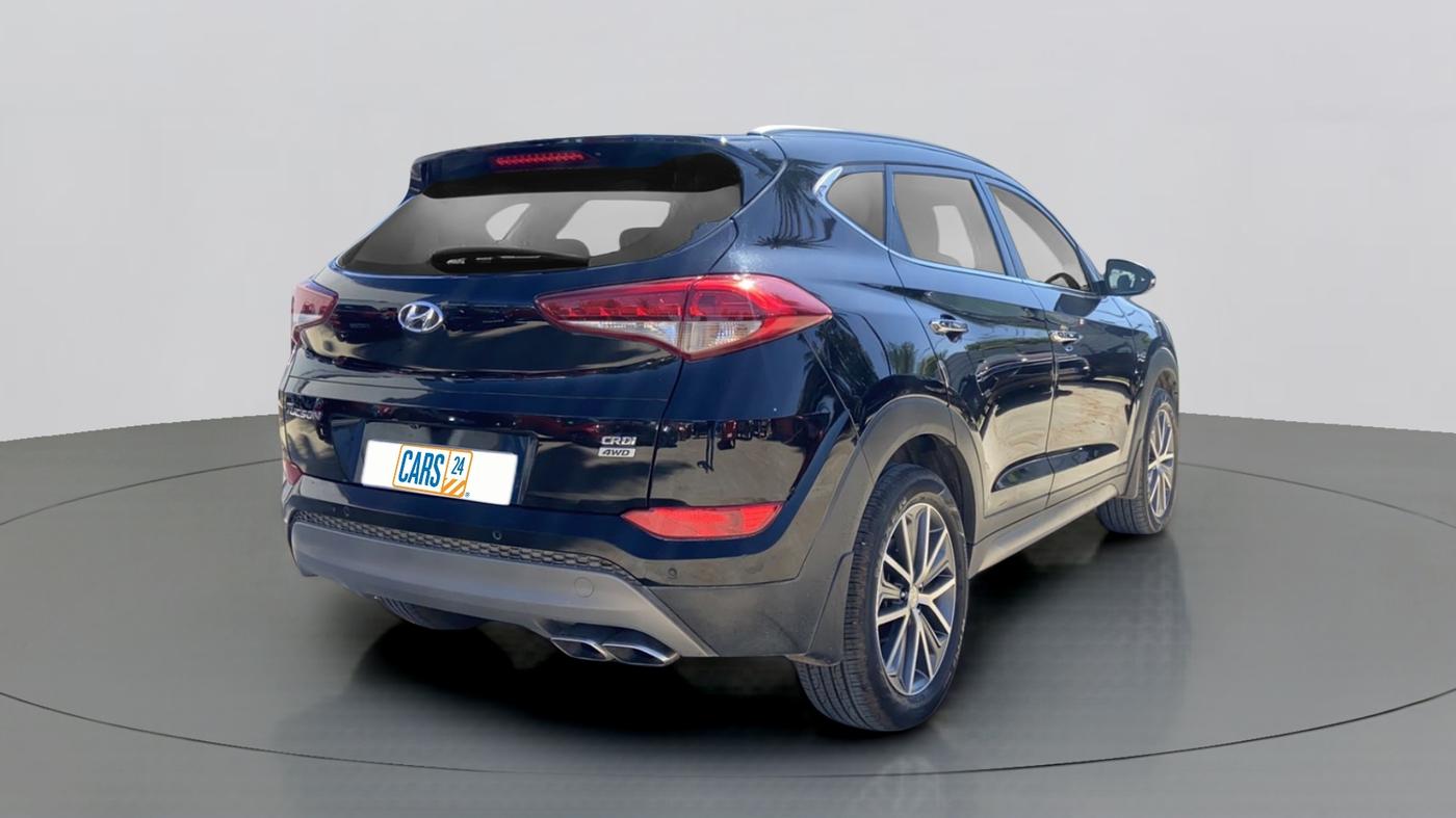 2017 Hyundai Tucson 4WD AT GLS DIESEL, Diesel, Automatic, 32,475 km, Right Back Diagonal