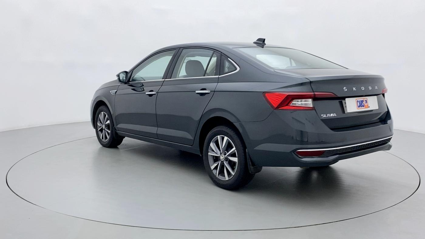 2022 Skoda SLAVIA STYLE 1.0 TSI MT, Petrol, Manual, 30,722 km, Left Back Diagonal