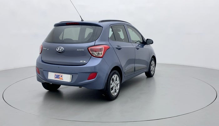 2016 Hyundai Grand i10 SPORTZ 1.2 KAPPA VTVT, Petrol, Manual, 80,483 km, Right Back Diagonal
