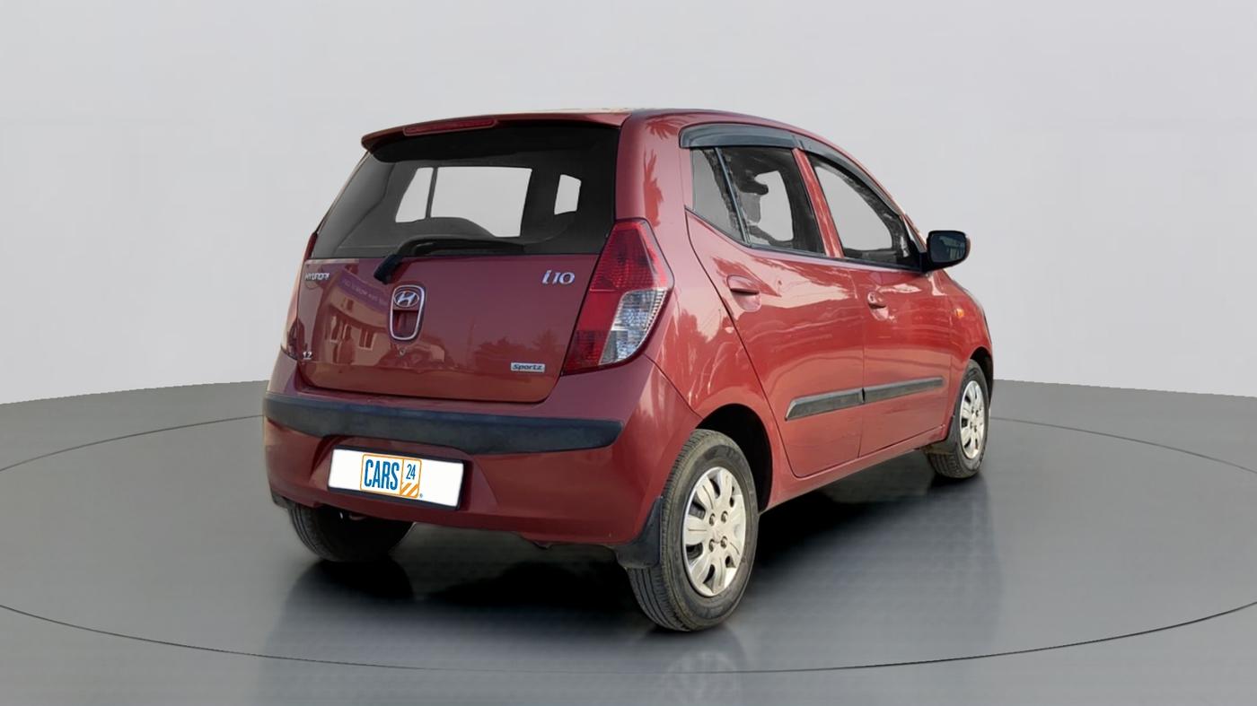 2010 Hyundai i10 SPORTZ 1.2, Petrol, Manual, 44,860 km, Right Back Diagonal