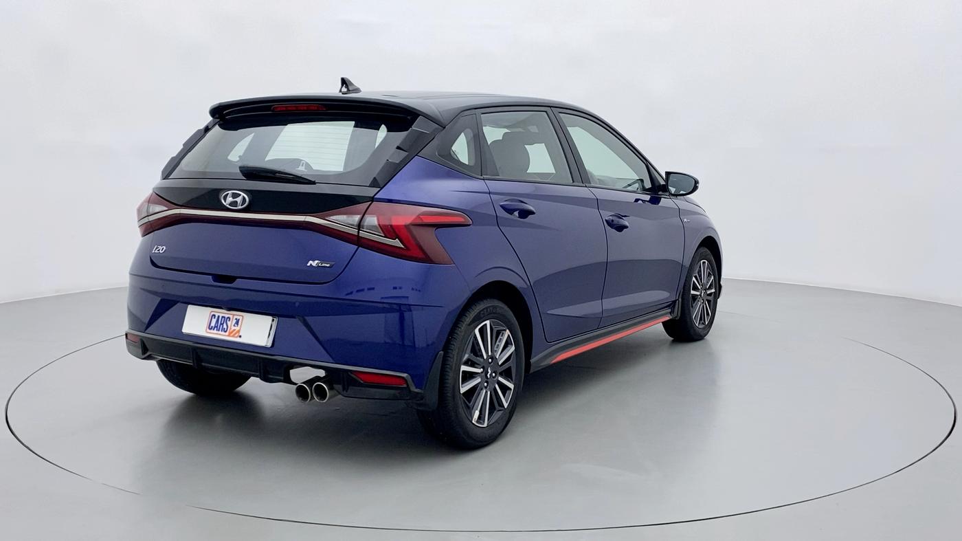 2021 Hyundai NEW I20 N LINE N8 1.0 TURBO GDI DCT DUAL TONE, Petrol, Automatic, 17,847 km, Right Back Diagonal