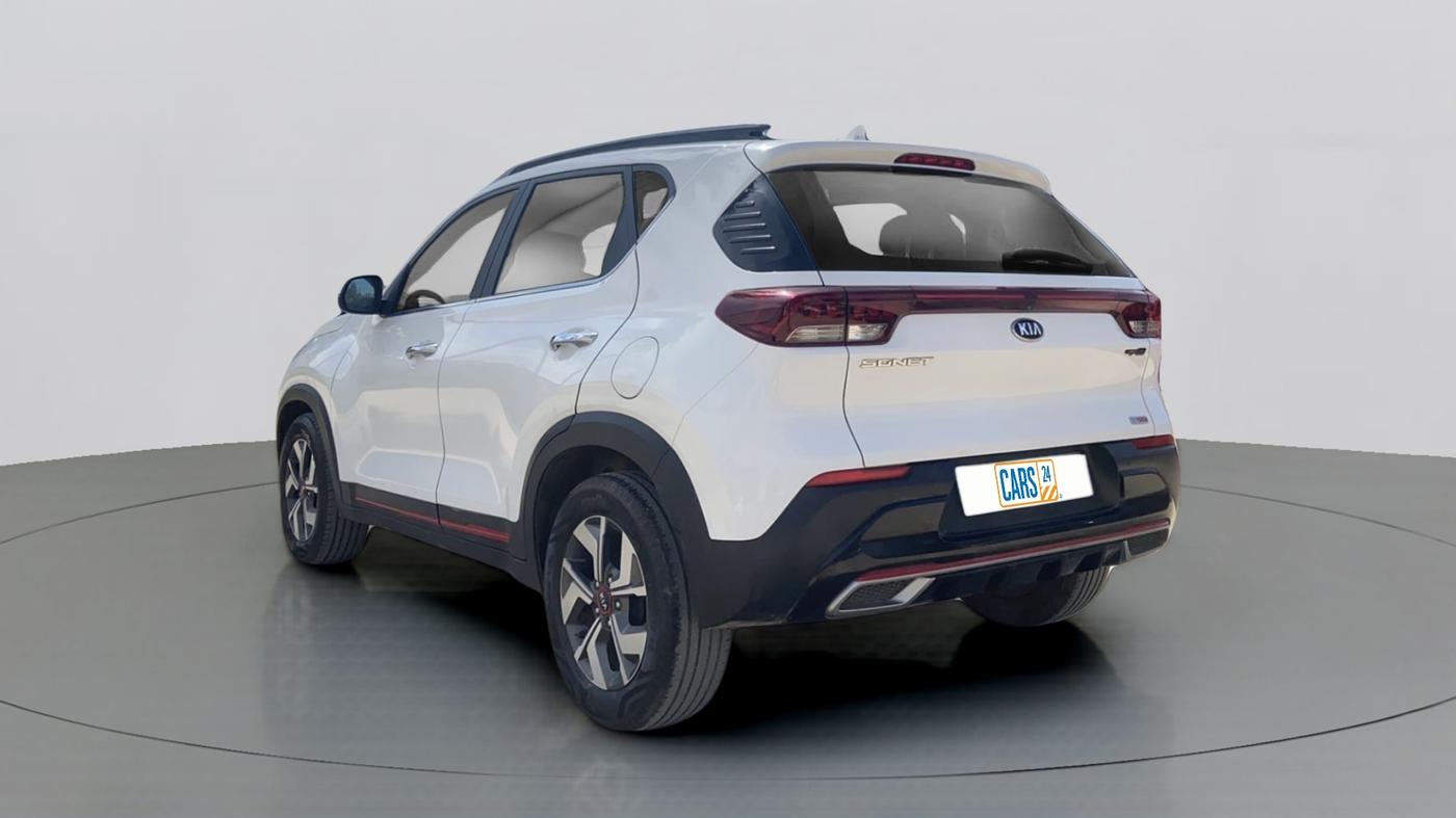 2020 KIA SONET GTX PLUS DCT 1.0, Petrol, Automatic, 24,407 km, Left Back Diagonal