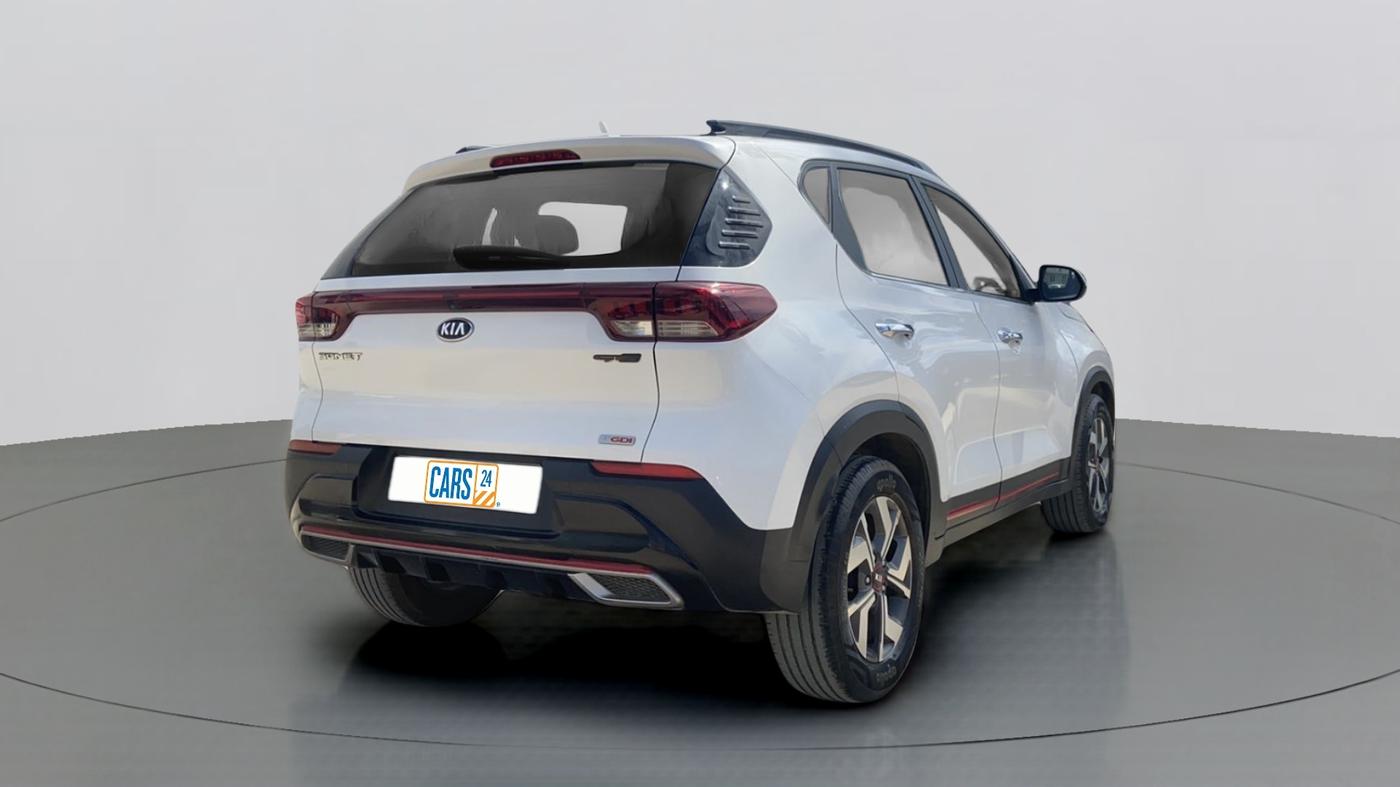 2020 KIA SONET GTX PLUS DCT 1.0, Petrol, Automatic, 24,407 km, Right Back Diagonal