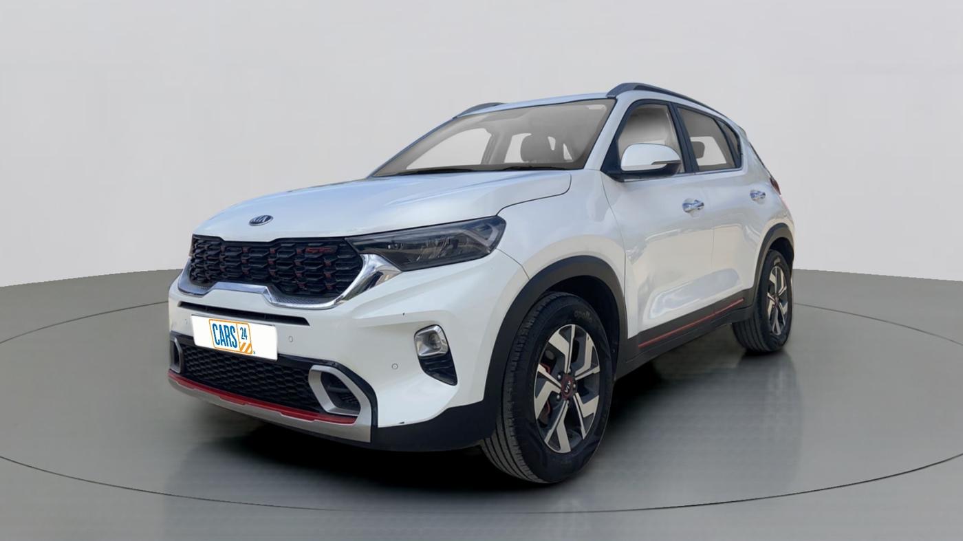 2020 KIA SONET GTX PLUS DCT 1.0, Petrol, Automatic, 24,407 km, Left Front Diagonal